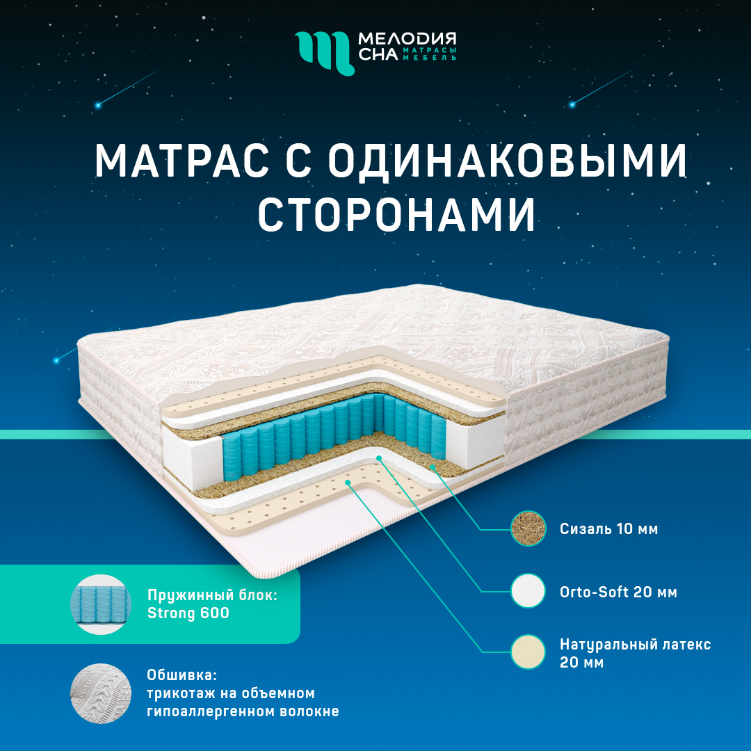 Матрас Персон Сенс Стронг600 140х190