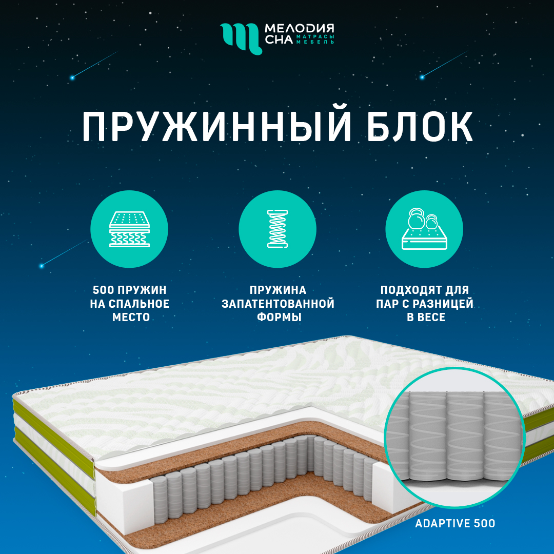 Матрас Моушен Сингл Адаптив500 140х190