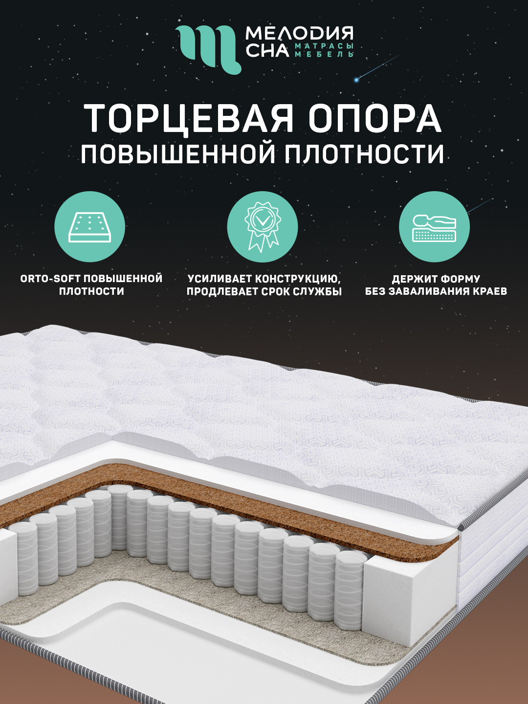 Матрас Классик Трио ПС500 140х200